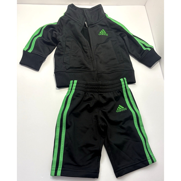 Adidas Baby Boys' Tracksuit Set, Size 3M 2-piece Jacket & Pants Outfit - Picture 1 of 7